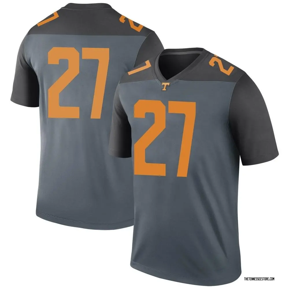 Gray Legend Men's James Pearce Jr. Tennessee Volunteers College Jersey ...