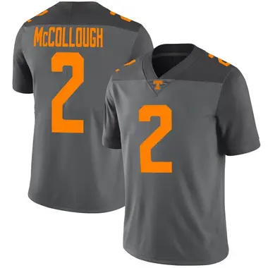 Gray Limited Men's Jaylen McCollough Tennessee Volunteers Football Jersey