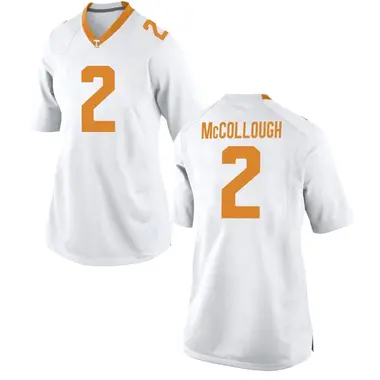 White Game Women's Jaylen McCollough Tennessee Volunteers College Jersey